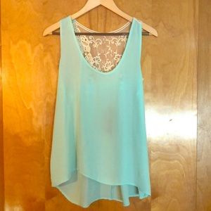 COPY - Francesca’s High low teal tank!!!